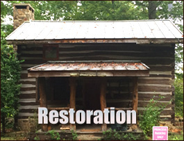 Historic Log Cabin Restoration  Colbert County, Alabama